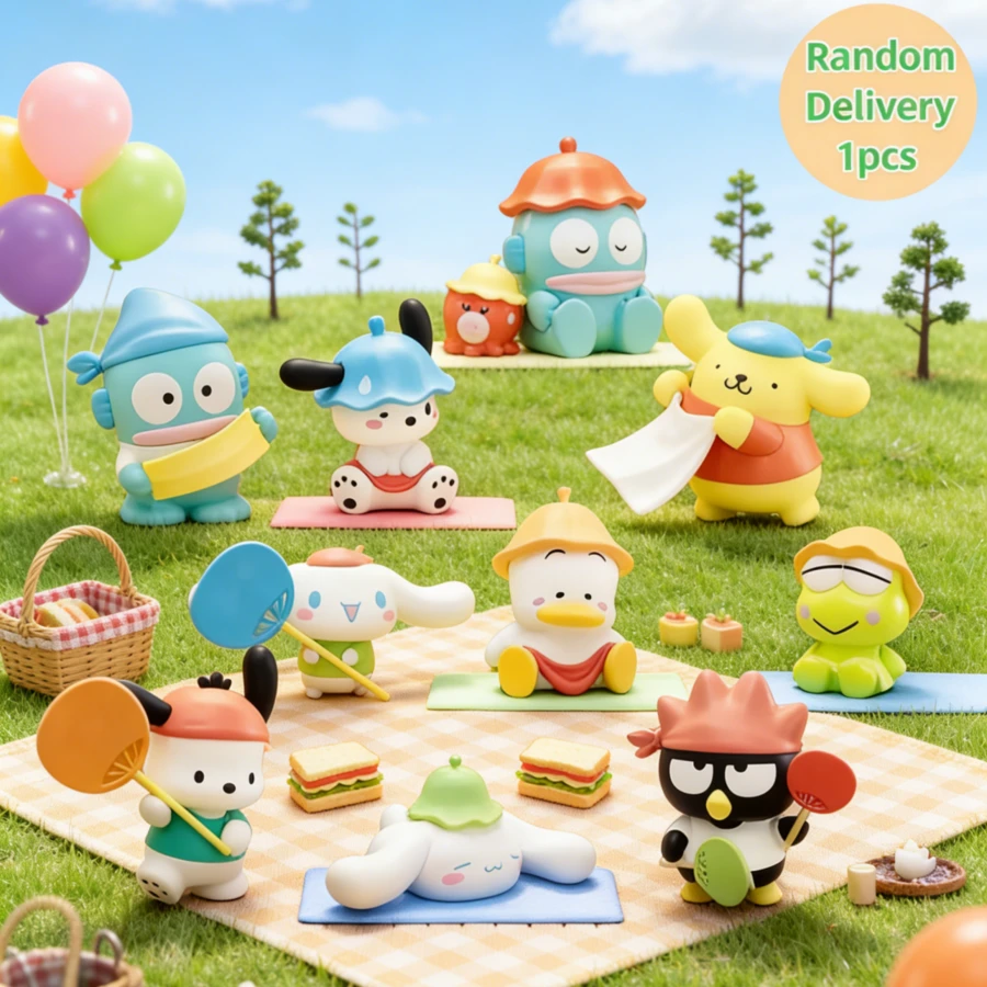 Miniso 1 قطعة صندوق سري لسلسلة دمى لعبة سانريو المتبخرة، دمية كلب القرفة والكلب البودنج، تمثال دمية للبنات، هدية عيد ميلاد (التوصيل عشوائي) - متعدد الألوان - مشاهدة 1