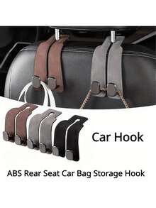 Ganchos duales para respaldo de asiento de coche, soporte multifuncional para teléfono en el asiento trasero del coche - Multicolor - Ver 17