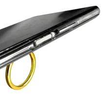 360° Rotatable Metal Finger Ring Phone Holder, Adjustable Phone Stand Suitable For Magnetic Car Mount, Compatible With IPhone, Galaxy, Pixel And Other Smartphones, Compatible With IPhone And Android Phones, Birthday Gift For Family And Friends, Phone Ring Grip, Phone Accessories - Gold - View 4