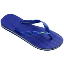 Havaianas Flip-Flops With Brazil Flag Design, Sandals For Men And Women. - Biru laut - View 6