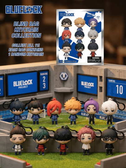 kodansha Blue Lock 官方授权盲袋钥匙扣（1 件）- 3D 泡沫盲盒神秘盒人物包夹和吊饰拉链拉钥匙圈背包配件收藏情人节礼物 - Yoichi Isagi Meguru Bachira Hyoma Chigiri Rensuke Kunigami Reo Mikage Seishiro Nagi Shouei Barou Rin Itoshi Ikki Niko Sae Itoshi Jinpachi Ego