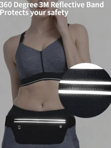 Adjustable Waist Pack, Slim Expandable Pocket Waist Belt Bag, Waterproof Fanny Pack For Men And Women, Elastic Running Waist Pouch Fits Galaxy Phone - Multicolor - View 5