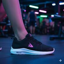 Women's Comfortable Athletic Shoes For The Gym - New Release - 黑色/粉紅色 - 查看 8