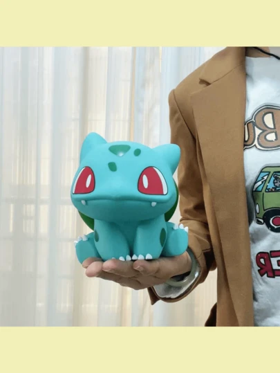 Figura decorativa 3D de rana Pokémon, lindo adorno de escritorio, versátil para múltiples escenas, regalo creativo, coleccionable popular