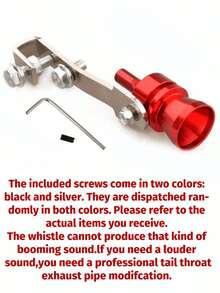 Exhaust Pipe Roar Maker,Car Turbo,Sound Whistle Car Exhaust Sound Booster, Exhaust Tailpipe Blow Off Valve Aluminum,Universal Auto Accessories,For Cars And Motorcycles - A - View 12