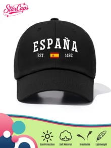 1顶男女通用经典棒球帽 - “ESPAÑA”及西班牙国旗图案印花 - 多种颜色可选 - 光滑质感，可调节帽围，是西班牙纪念品、旅行礼物和足球迷礼品的理想之选。 - ESPAÑA - 查看 8