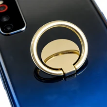 360° Rotatable Metal Finger Ring Phone Holder, Adjustable Phone Stand Suitable For Magnetic Car Mount, Compatible With IPhone, Galaxy, Pixel And Other Smartphones, Compatible With IPhone And Android Phones, Birthday Gift For Family And Friends, Phone Ring Grip, Phone Accessories - Gold - View 2