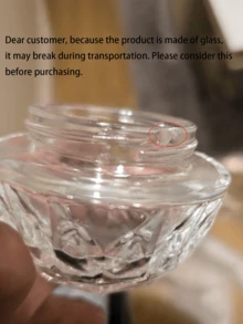 1个50毫升玻璃磨砂钻石霜罐，化妆品容器，空钻石霜瓶 - 彩色 - 查看 10