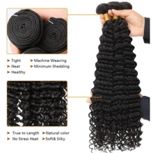 BINF Valentine's Limited Wig Deep Wave Human Hair Bundles Spring Renewal Wig Deep Wave Curly Bundle Human Hair Romantic Confession Wig 100% Unprocessed Brazilian Virgin Hair 1/3 Bundles For Women Spring Outing Exclusive Wig Wet And Wavy Hair Bundle Weave Human Hair Extensions Valentine's Sweet Wig Wet And Wavy Bundles - 3 Pack Style Keep Texture Silky Soft Hair Extension Couple-Matched Wig Deep Curly Weave 3 Bundles Hair Extensions For Women Early Spring Limited Wig Natural Color 12A Hair Extensions Real Human Hair Extensions Valentine's Limited Wig Raw Curly Human Hair 1/3 Bundles Romantic Confession Wig Quick Weave Triple Lifespan 3XValentine's Sweet Wig - Deep Wave Bundles - 查看 4