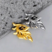 2件装新款朋克花朵耳扩耳钉 316不锈钢耳洞扩张器穿刺饰品 女士优雅耳环 情人节礼物 - round-2 - 查看 3