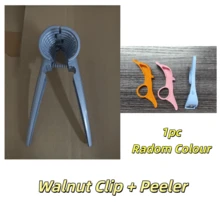 1 Stück Nussknacker aus Edelstahl, schwerer Aluminiumkörper Nussknacker, Multifunktions-Nussknacker, manueller Walnussknacker, rutschfest & mühelos, geeignet für verschiedene Nüsse, praktisches Küchengerät, Material aus Zinklegierung, rutschfest & mühelos, geeignet für Küchenvorbereitung, Picknicks, Bürosnacks - Verschiedenfarbig - Übersicht 13