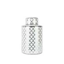 Silver Baroque Style Decorative Jar Elegant Home Decor Approx 32cm - 1PC - View 1