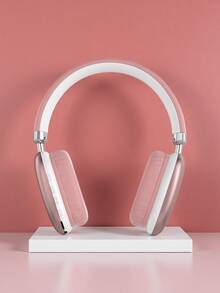 Wireless Headphones, Adjustable & Comfortable Headphones,Bluetooth 5.3 Headband - 粉色 - 查看 6