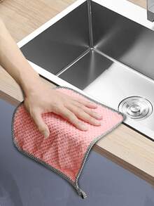 20pcs Super Absorbent Kitchen Dish Cloths - Non-Scratch, Lint-Free Reusable Cleaning Towels For Kitchen And Bathroom - Multiple Styles - View 10