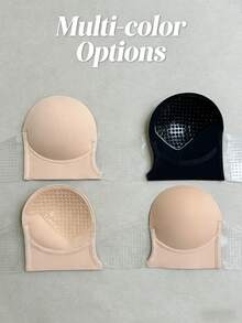 2 Packs Underwear Women Nipple Stickers Invisible Self-Adhesive Strapless Bra Push Up Invisible Bra Pair With Backless Dresses And Formal Underwear - Multicolor - View 7