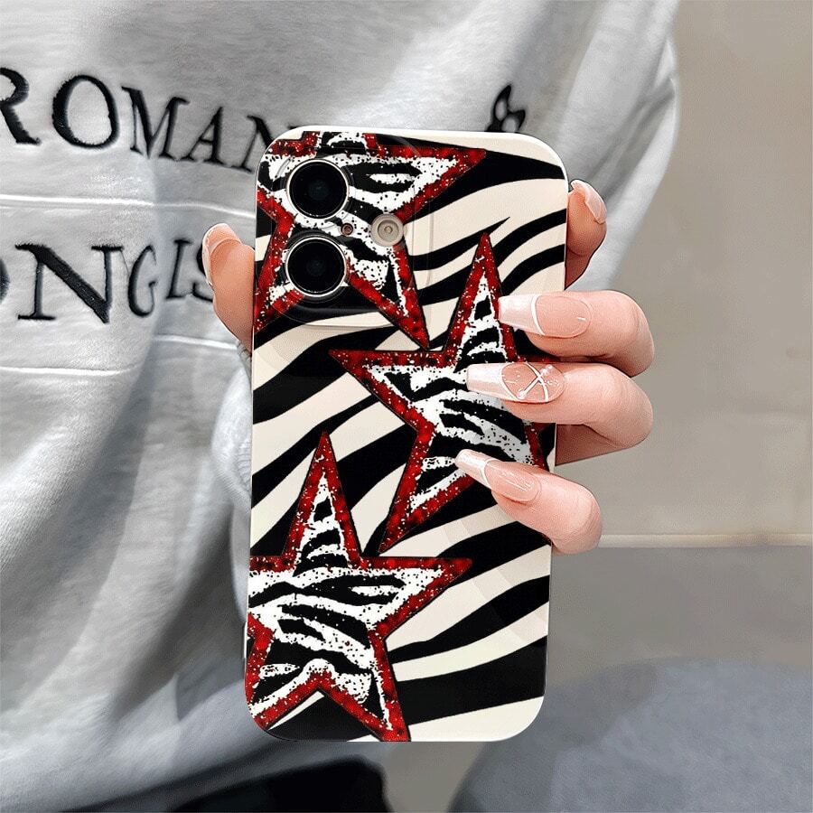 Estallido de Estrellas SilvestresEsta funda mate es compatible con iPhone 17, 16, Pro Max, 16, 15, Pro, 14 Plus, 13, 12, Pro, 11, Pro Max, X, XS Max y algunos modelos de y Oppo. Es un regalo perfecto para Navidad para amigos y familiares. - Blanco - Ver 1