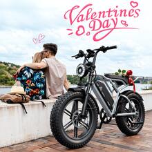 Electric Bikefor Adults , All-Terrain Tires & Shock SystemFat Tire All-Terrain E-Bike, 20x4 Tires, Disc Brakes - 白色 - 查看 1