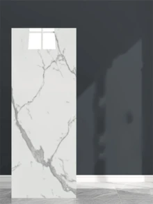 Giấy dán tường giả gạch men vân đá cẩm thạch, tấm ốp tường giả đá cẩm thạch bằng xốp, có thể tháo rời, chống thấm nước, thích hợp cho phòng khách, nhà bếp, phòng tắm và các không gian trang trí tường khác trong nhà - Họa tiết vân đá - KLB - Xem 1