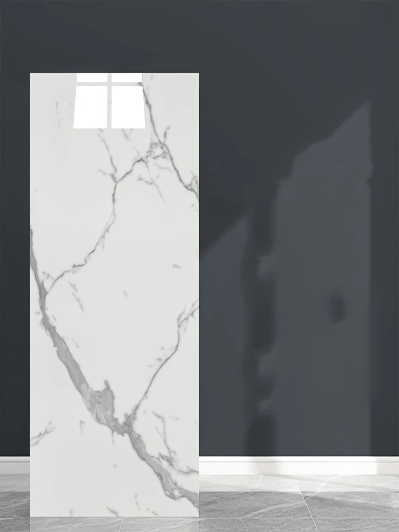 Giấy dán tường giả gạch men vân đá cẩm thạch, tấm ốp tường giả đá cẩm thạch bằng xốp, có thể tháo rời, chống thấm nước, thích hợp cho phòng khách, nhà bếp, phòng tắm và các không gian trang trí tường khác trong nhà - Họa tiết vân đá - KLB - Xem 1