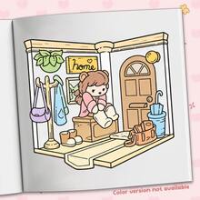 40 Páginas - 200g, Livro de Colorir Fofo de Raposa Assando Torta, Livro de Colorir em Papel de Pele Macia, Estilo Quente e Curativo, Padrão de Raposa Assando Torta, Esquema de Cores Rosa e Azul, Inclui Detalhes de Geladeira Estrelada, Colorir para Alívio do Estresse, Adequado para Papelaria, Suprimentos Escolares, Presente Perfeito para Meninas, Temporada de Casamento, Dia das Mães - Lugar aconchegante - Visão 3