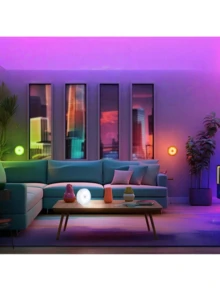 1/3/6 Peças Luz de Gabinete RGB, Luz Noturna LED Recarregável por USB com Controle Remoto, Funções de Dimmer e Timer, Ajustável para Cozinha, Prateleira, Escada, Balcão, Adequado para Cozinha, Guarda-Roupa, Armazenamento de Alimentos e Prateleiras (250mAh) - USB+controle remoto - Visão 12