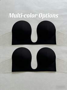 2 Packs Underwear Women Nipple Stickers Invisible Self-Adhesive Strapless Bra Push Up Invisible Bra Pair With Backless Dresses And Formal Underwear - Multicolor - View 27