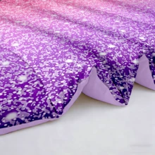 2/3pcs Pink Blue Purple Ombre Glitter Print Bed Comforter Sets, Twin Full Queen King Sizes, 1 Comforter + 1/2 Pillowcases, Soft Skin-Friendly Breathable All Season, Durable Machine Washable, Perfect Family Gift - 淡紫色 - 查看 9