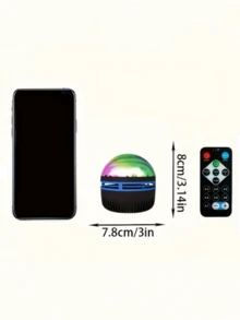 1pc USB Aurora Projection Light, Aurora Starlight Lamp With Remote Control, Adjustable Brightness LED Night Light, Decorative Lighting For Bedroom And Living Room Furniture, Party And Holiday Event Decorative Lighting, Perfect As Birthday Gifts, Valentine's Day Gifts, Christmas Gifts, Create A Romantic Aurora Starlight Atmosphere At Home! - 多色光 - 查看 7