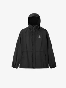 CAMEL CROWN Men's Outdoor Windbreaker Jacket, UV Protection, Waterproof, Breathable, Moisture-Wicking. Suitable For Spring And Summer. Unisex Design. - Phantom Black - View 3