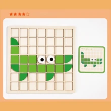 Christmas Decoration Mosaic Puzzle Concentration And Visual Training Educational Material For Kindergarten And Preschool, Desktop Game - Multicolor - View 13