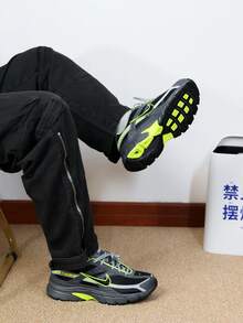 Nike Initiator 男子運動鞋老爹鞋透氣 低筒 休閒城市通勤跑步鞋 男款 黑灰 - 黑灰色 - 查看 8