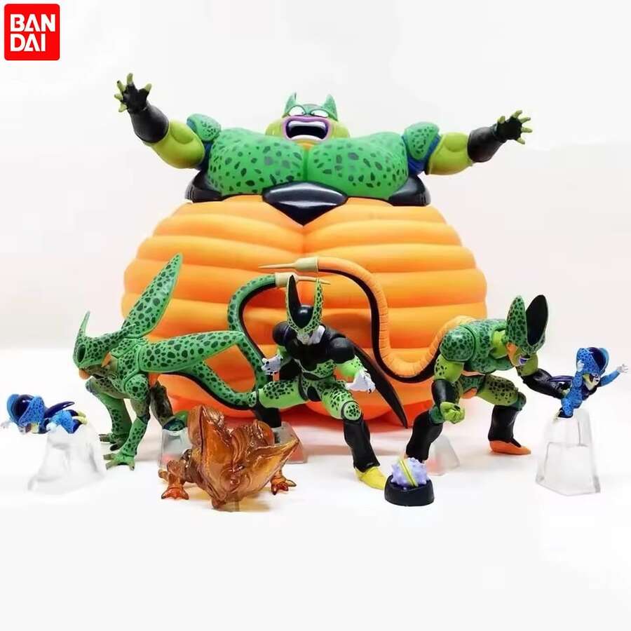bandai 8pcs/Set Majin Buu Fat Buu Anime Action Figure PVC Figurines Collection Model Toy Gifts | Perfect Mother's Day & Father's Day Gift – Birthday, Anniversary, Graduation, Back To School, Independence Day, Wedding Season & Holiday Gift For Fans, Collector's Display, Anime Theme Party Favors & Role-Playing Props, Collectible Toy Gift - Multicolor - View 1