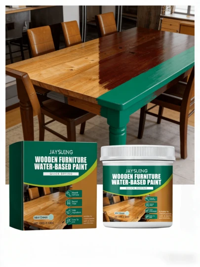 JAYSUING 1 pieza 100g Pintura a base de agua para muebles de madera/Pintura especializada para gabinetes/puertas de madera, múltiples colores, envío aleatorio de versiones nuevas y antiguas, adecuado como regalo de San Valentín o Navidad para el novio