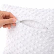 Luxury Soft Bubble Cushion Cover 45cm X 45cm. - 白色 - 查看 3