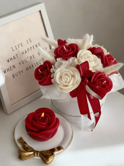 3 Candle Molds, Romantic 3D Rose Silicone Candle Molds - Reusable High-Quality Floral Scented Candle Molds, Handmade Soap, Resin Crafts, Reusable And Easy To Disassemble, Perfect For Beginners And Experts. Exquisite Petal Texture, Elegant Design, Flexible Materials, Perfect For Handmade Enthusiasts And Craftsmen For Home Decoration Projects Such As Weddings, Valentine's Day, Birthdays, Mother's Day, And Thanksgiving