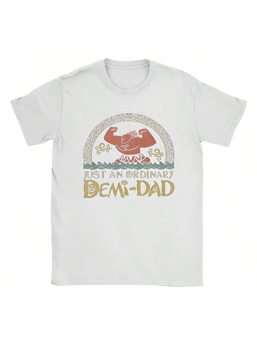 Funny Moanas Maui Stronge T Shirt For Men Pure Cotton Vintage T-Shirt Round Collar Just An Ordinary Demi Dad Tees Merch Gift - 白色 - 查看 1