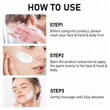 YCHZ Kem dưỡng da Bee Radiant Glow, chứa chiết xuất ong, niacinamide và axit hyaluronic, cho hiệu quả tức thì cho tay, mặt và toàn thân, tăng cường độ mịn màng, đàn hồi và săn chắc, làm căng da, giảm nếp nhăn và vết chân chim, chăm sóc da chống lão hóa, giúp da trông trẻ hơn, mỏng nhẹ và dễ dàng thẩm thấu, kem làm sáng và dưỡng ẩm phù hợp với mọi loại da - Công thức không gây dị ứng - 60g - Xem 11