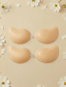 2/1 Piece Silicone Invisible Push-Up Adhesive Bra, Reusable Strapless Front-Closure Silicone Bra Pads, Invisible Nipple Covers, Women's Underwear And Accessories, Suitable For Summer Dresses, Evening Gowns, Wedding Dresses, And Vacations. - Multicolor - View 15