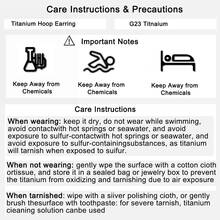 SWANJO 1pc Titanium Marquise Zirconia Hoop Earrings 8mm Cartilage Daith Rook Nose Piercing Body Jewelry - TF663 - View 6