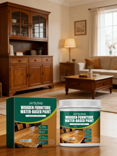 JAYSUING 1 pieza 100g Pintura a base de agua para muebles de madera/Pintura especializada para gabinetes/puertas de madera, múltiples colores, envío aleatorio de versiones nuevas y antiguas, adecuado como regalo de San Valentín o Navidad para el novio