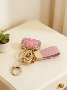 法国珐琅钻石钥匙扣 | 云朵图案浮雕手工吊坠 | 汽车钥匙个性艺术品 | 奢华男女通用闪亮锌合金饰品 - 包包造型鑰匙扣 - 查看 6