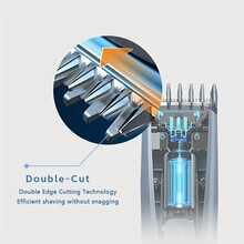 Máy cắt tóc điện Philips HC3688, lưỡi dao có thể rửa được, điều chỉnh độ dài, sử dụng tại nhà. - Màu xanh hải quân - Xem 8