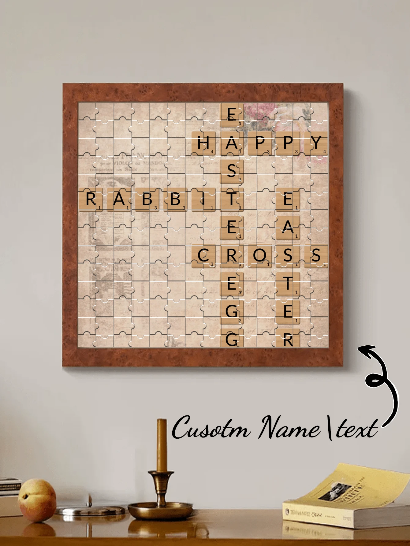 Personalisiertes Wortpuzzle Fotokollage, personalisiertes Fotopuzzle, individualisiertes Puzzle für Paar, Foto-Individualisierung, Valentinstag Geschenk, Geburtstagsgeschenk, Jahrestags-Geschenk, Paar-Geschenk, Wohndekoration, Erinnerungsstück, wiederverwendbar, süß, hochwertig, Geburtstagsgeschenk, Hochzeitsjubiläum, Abschlussgeschenk, Muttertags-Vatertags-Geschenk, multifunktional - Verschiedenfarbig - Übersicht 1