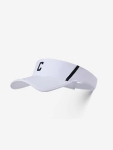 CAMEL CROWN Visera deportiva para mujer para actividades al aire libre, gorra de golf, maratón y tenis con protección UV - blanco lechoso - Ver 1