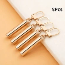 2/5/10Pcs Metal Zipper Pull Replacement - Detachable, Suitable For Sewing And Knitting Projects - Available In Bronze, Gold, Black - E-Mixed Color - View 18