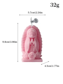 瓜达卢佩圣母祈祷蜡烛，多色香薰蜡烛，家居装饰灵性礼物，可用于节日家居装饰、家庭节日派对礼物交换、节日送礼等。 - 1PC - 查看 14