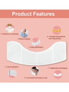 Shoulder & Neck Specific Warming Patch, Contours To Shoulder & Neck Curve, Provides Continuous Gentle Warmth And Relief, Ideal For Prolonged Sitting Or Desk Work - White - View 4