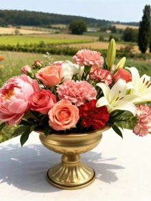 Vaso da fiori dorato, adatto per la decorazione da tavolo: vaso da matrimonio, centrotavola da matrimonio, vaso in resina con base, adatto per feste, anniversari, decorazione per la casa, forma a tromba, può essere utilizzato come vaso, portafiori, ecc. - A - Visualizzare 8