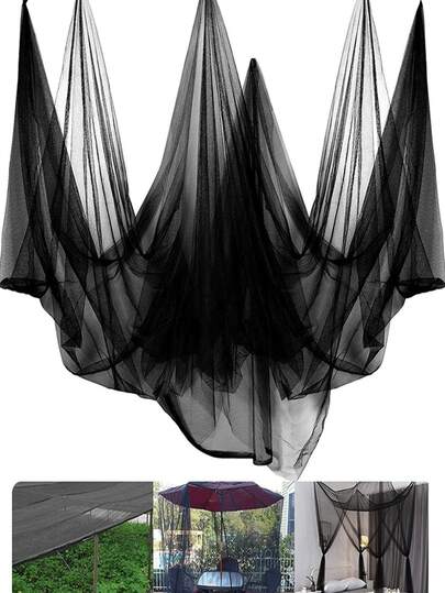 耐用园艺防蚊网 - 户外网纱，纯色蚊帐，大型蚊帐天篷，大型四角蚊帐，卧室宿舍床幔蚊帐，适用于庭院、院子和花园防护，防虫屏障，四季皆宜，园艺网 | 户外隐私屏 | 耐用网纱