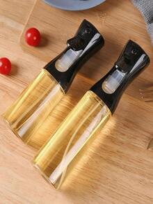 1个橄榄油喷雾瓶,塑料材质,适用于盛装各种液体,可用于户外烧烤、烤肉、低脂食品、沙拉、厨房、空气炸锅和露营,适合女孩使用,轻便易携,可重复灌装。厨房小工具,厨房配件,厨房家居装饰,适合作为父亲节礼物。 - 请勿将喷雾油瓶放入洗碗机清洗,否则高温可能导致瓶身变形。 - 彩色 - 查看 11